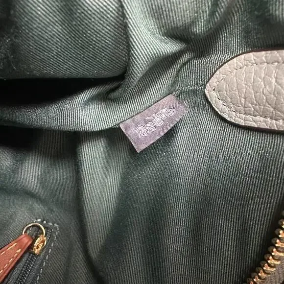 Coach Laurel Large Shoulder/Crossbody Bag Sage Soft Pebble Leather NWT CY684 - Picture 10 of 12